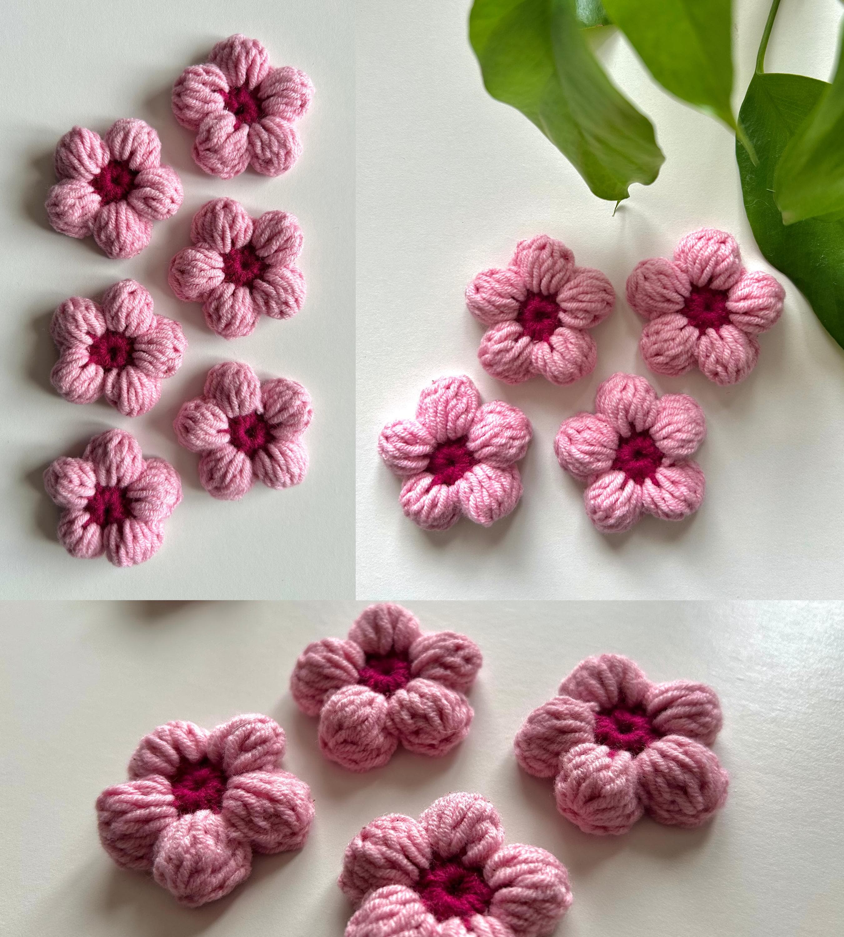 3D Puffy Sakura Flower Pattern