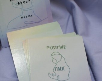 Positive Affirmation Cards to help speak positive with self- For all ages