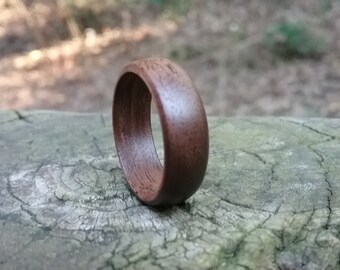 Walnut Ring - U.S. Size 7- Hardwood Ring - Wooden - Jewelry - Organic - Mens Jewelry - Womens Jewelry - 5 Year Anniversary - Ring