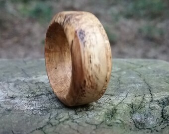 Burl Wood Ring - U.S. Size 6 - Hardwood Ring - Wooden - Jewelry - Organic - Mens Jewelry - Womens Jewelry - 5 Year Anniversary - Ring