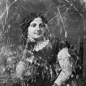 Decayed daguerreotype grungy old photos damaged pictures