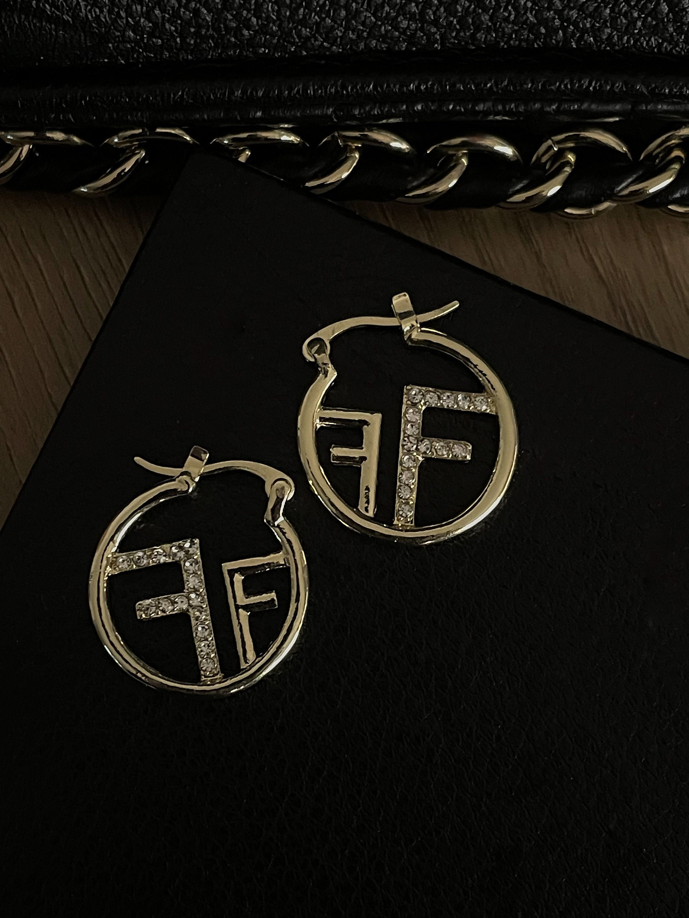 Fendi door knocker earrings deals