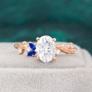 Non diamond engagement rings etsy sale