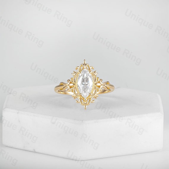 14k Gold Genuine Aquamarine Beaded Milgrain Anniversary Ring - White, Yellow or Rose Gold 14k Gold Genuine Aquamarine Beaded Milgrain Anniversary Ring - White, Yellow or Rose Gold