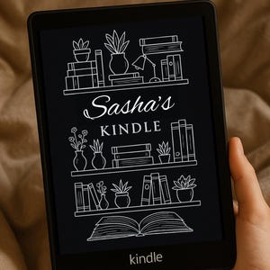 Personalized Kindle Lock Screen: Custom Name Wallpaper (Digital Download .epub File)