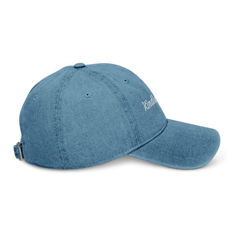 Kindle Girlie Embroidered Denim Hat | Bookish Baseball Cap | Book Lover Gift | Reader Accessories image 10