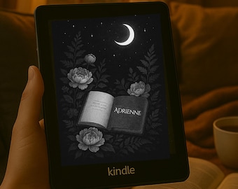 YOUR NAME Personalized Kindle Lock Screen, Custom Name Screen Saver Wallpaper Kindle Paperwhite, Basic, Oasis, Digital Download Screensaver