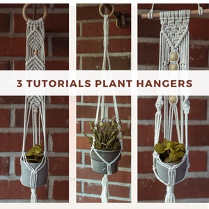 DIY Macrame Plant Hanger Tassel Pack PDF Video Pattern, Macrame Planter Tutorial Step by Step, Garden Patio Décor, Crafts Kit