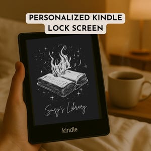 Personalized Kindle Lock Screen Wallpaper (Digital Download)