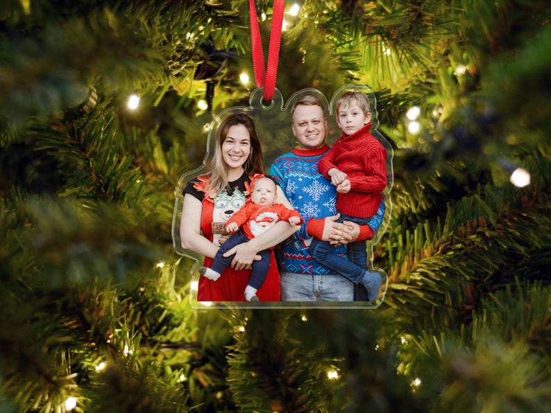 Personalized Girls Trip Photo Acrylic Ornament Custom Travel Memory