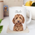 Personalized Pet Portrait Mug: Custom Dog or Cat Photo Coffee Cup