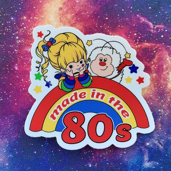 Rainbow Brite Cartoon Made In 80s Vinyl Stickers | Tumblr Stickers | Laptop Stickers |  | Hydro Flask Stickers | Anime Stickers