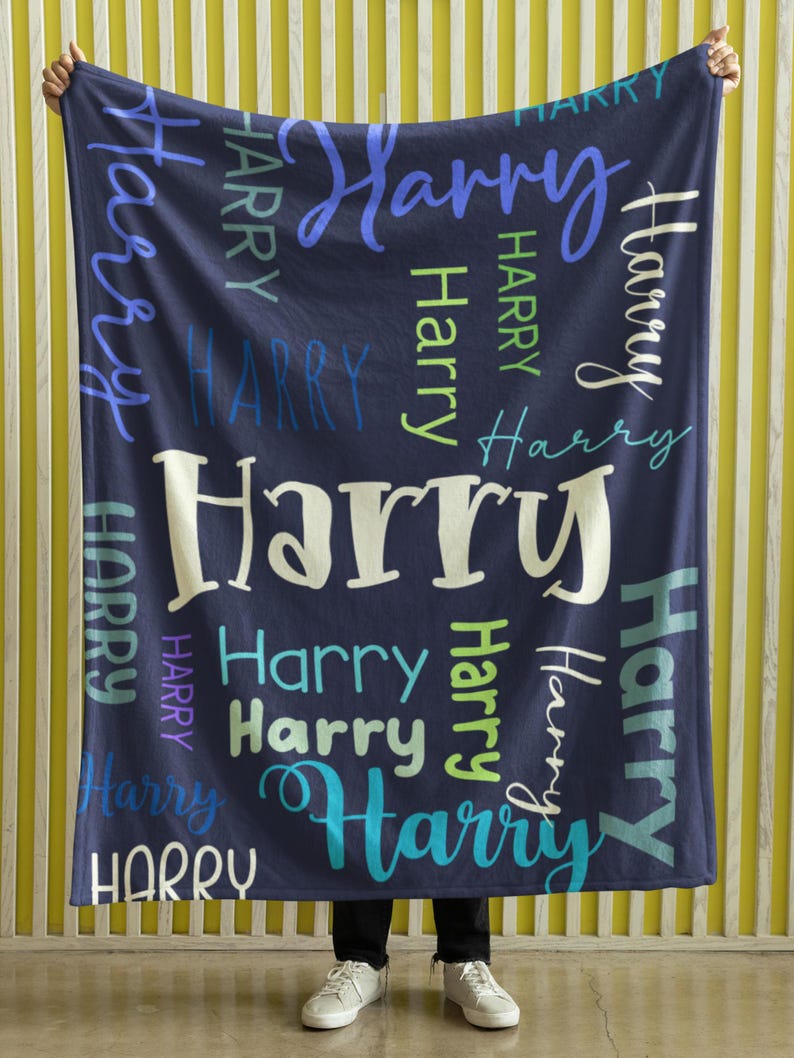 Personalized Baby Blanket, Custom Blanket for Boy, Kids Birthday Gift