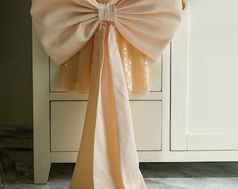 Custom for Kid 2peices Sequin Mini dress  with the satin bow in the back