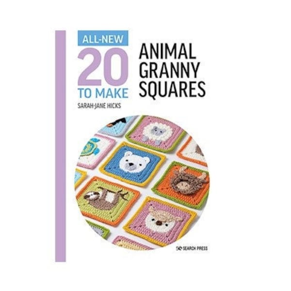 All New Twenty to Make: Animal Granny Squares Crochet Paperback Craft How-to Book DIY Learn Knit Yarn Fiber Children Blanket Starter Pattern