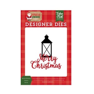 Merry Christmas Lantern Metal Die Set Echo Park Designer Die Cutters Winter Holiday Paper Cutting Tool Card Making Scrapbooking Traditional