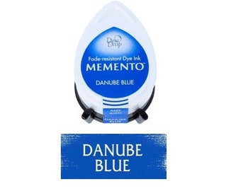 Stamp Ink Pad Danube Blue Memento Dew Drop Dark Inkpad Waterproof Colors Tsukineko Card Making Scrapbook Non-toxic Acid Free Fade Resistant