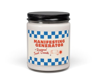 Manifesting Generator Human Design Soy Candle | Respond Trust Create Gift
