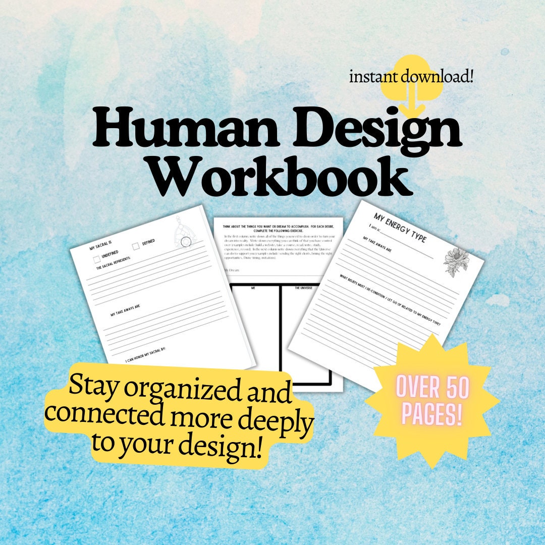 Human Design Workbook Human Design Chart Human Design Chart Reading