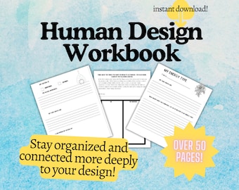 Human Design Workbook for Beginners | Chart Reading Guide & Self-Study PDF
