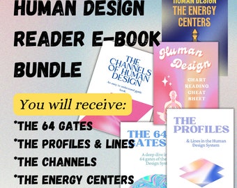 Human Design Reader Bundle 5 Ebooks Reading Human Design Charts | Human Design Chart Reading | Human Design Chart Analysis | Human Design