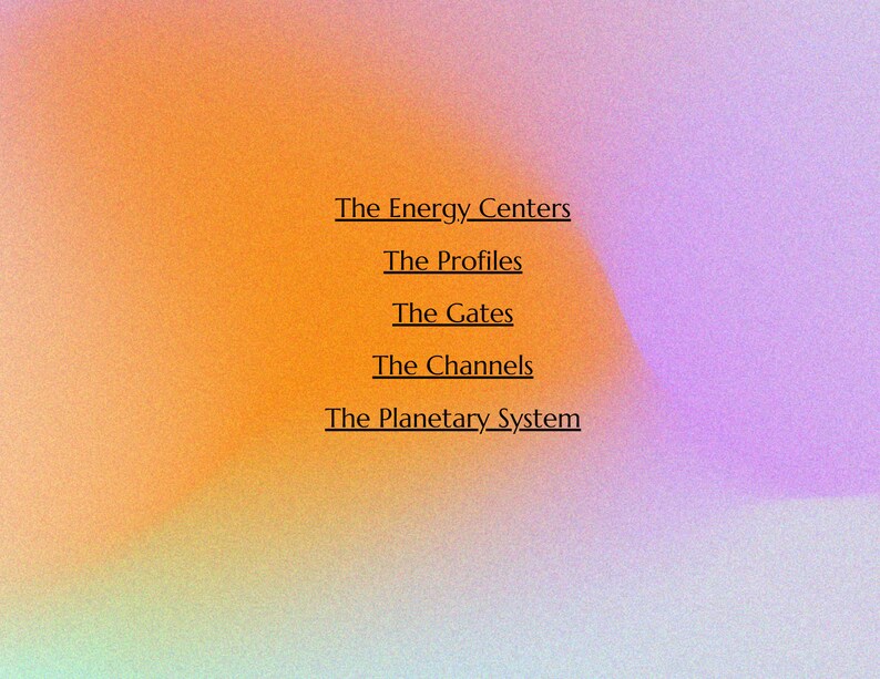 Human Design Chart Reading Cheat Sheet Etsy