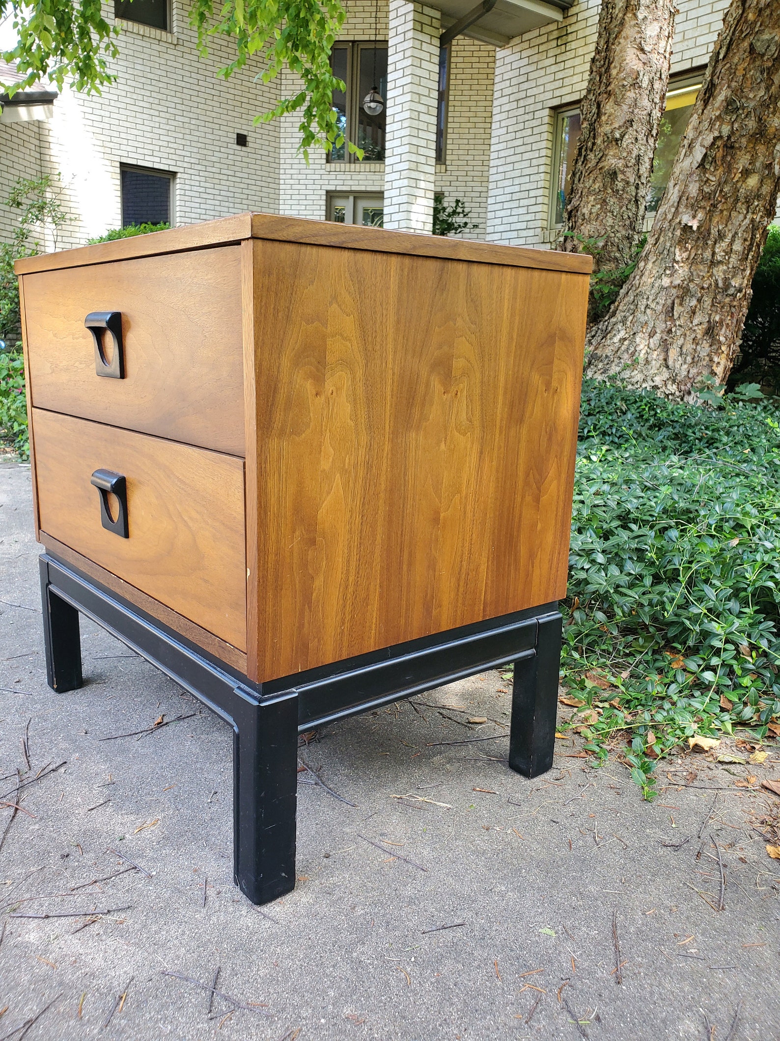 Vintage Dixie Nightstand With Formica Wood Grain Top Etsy