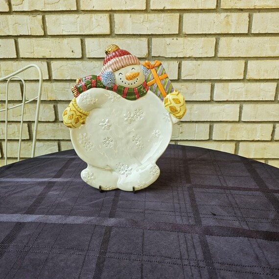   ⭐︎スノーマンプレート フリズ＆フロイド クリスマス スノーマン プレート：ホリデー