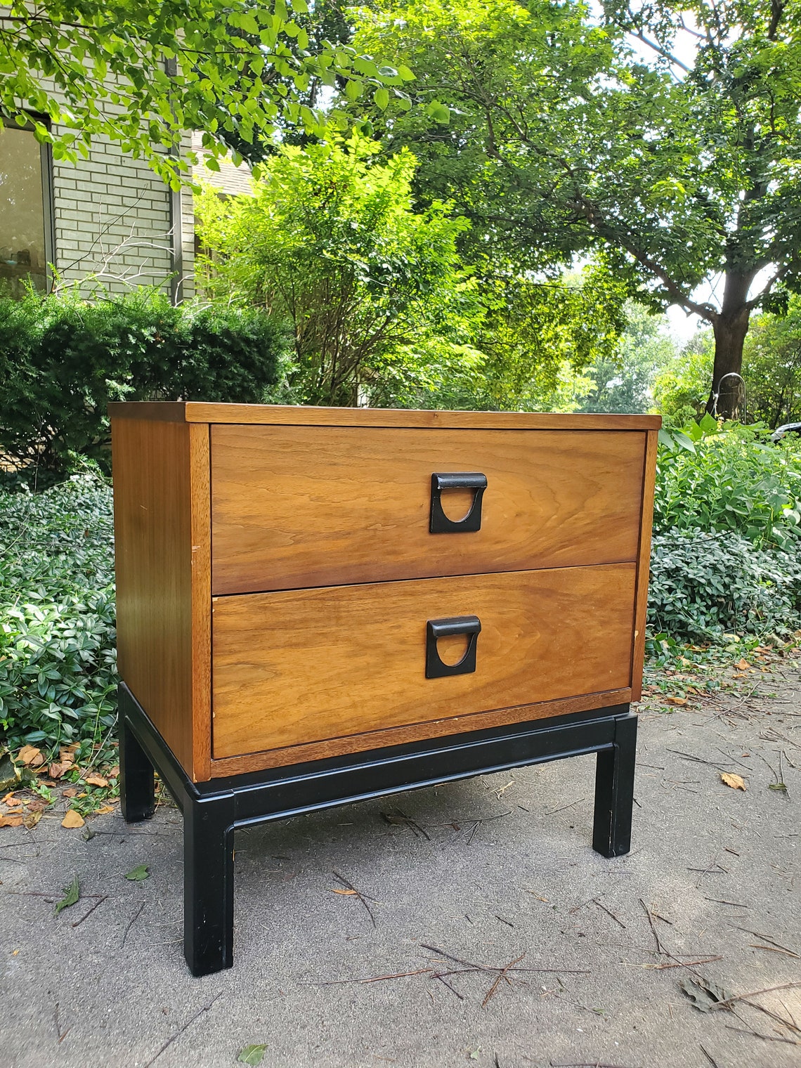 Vintage Dixie Nightstand with Formica Wood Grain Top Etsy