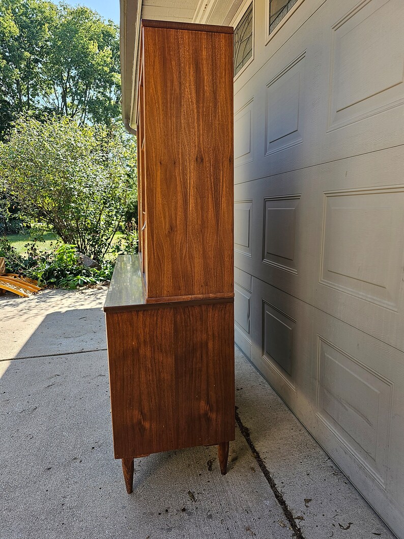 Vintage Keller Bar With Display Case China Hutch Mid Etsy