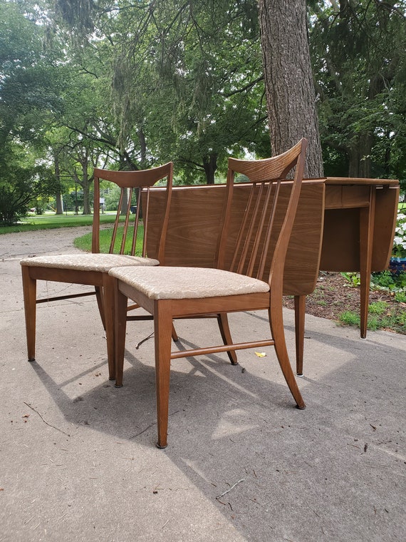 Vintage Keller Table and 2 Chairs Mid Century Modern Formica Etsy