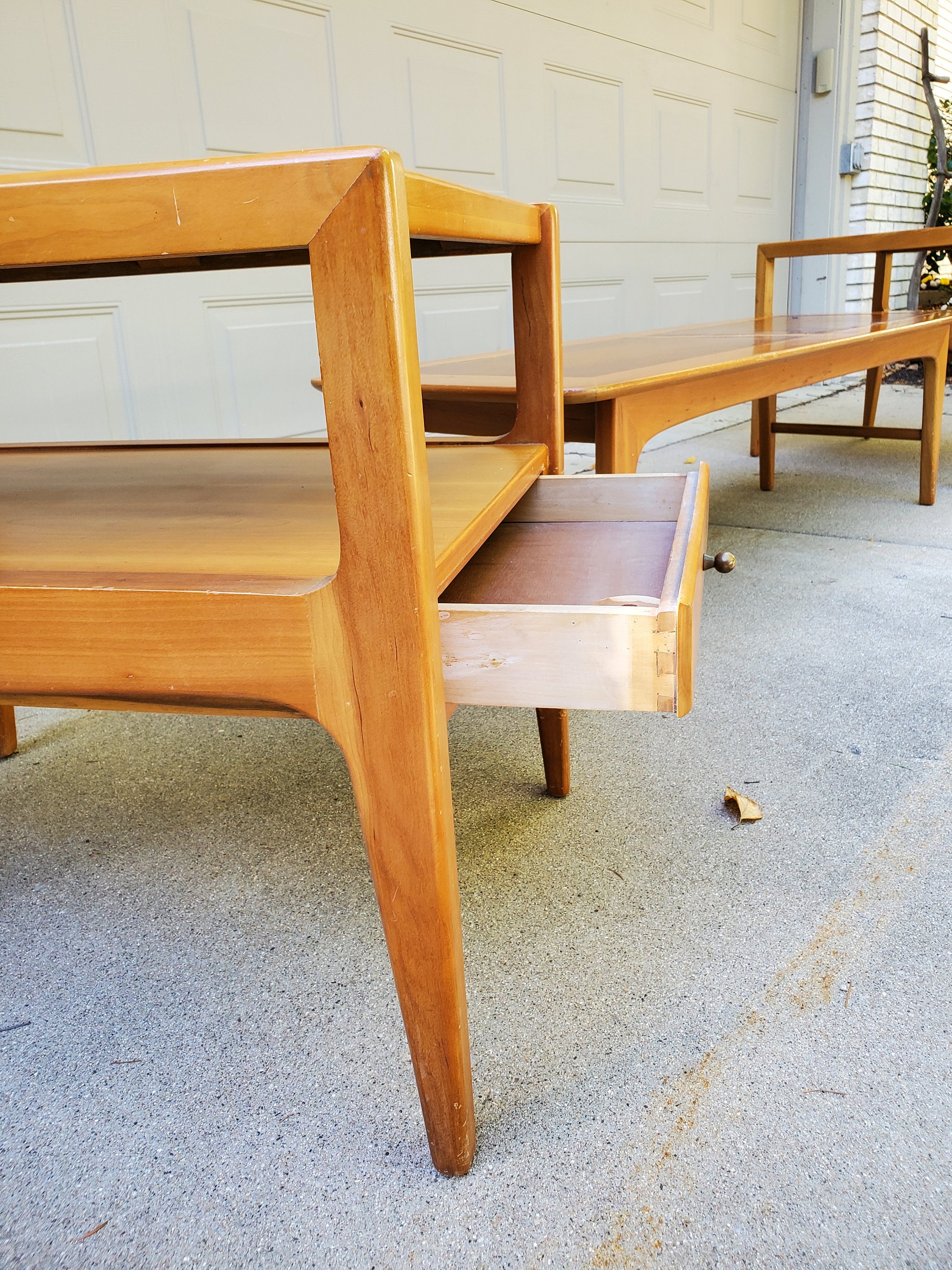 Vintage Mid Century Modern Coffee Table and End Table Set - Etsy