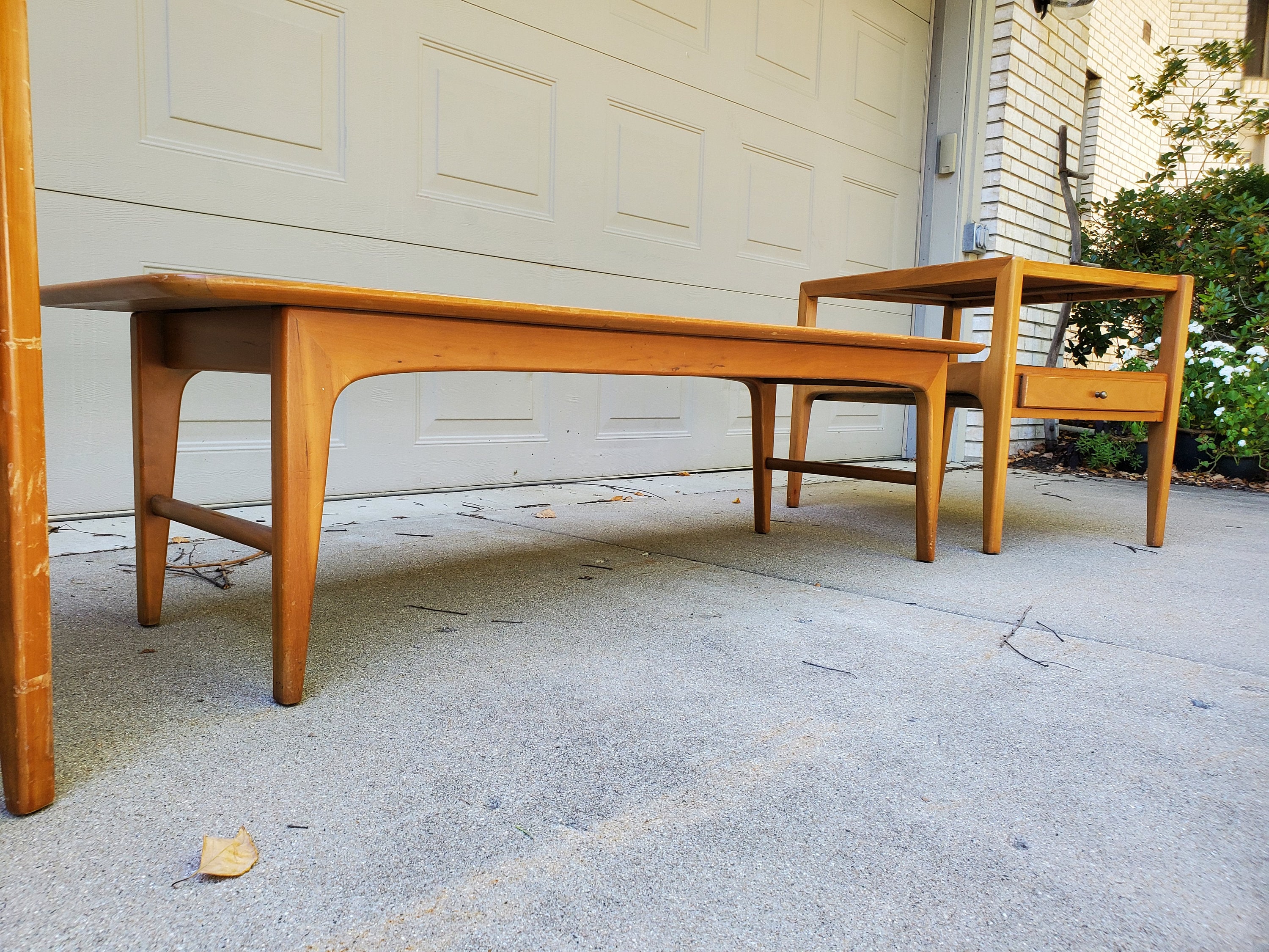 Vintage Mid Century Modern Coffee Table and End Table Set - Etsy