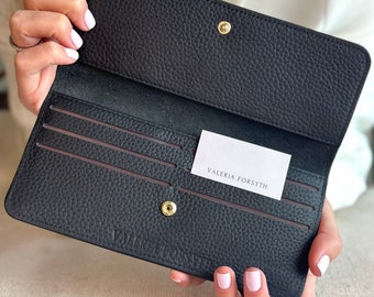 BLACK LEATHER WALLET