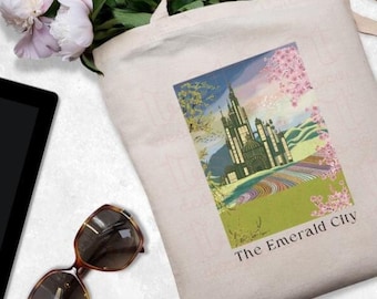 Wicked Tote Bag | The Emerald City, Oz Bag | The Wizard of Oz | Glinda | Gift For Her | Wicked Gift for Friend