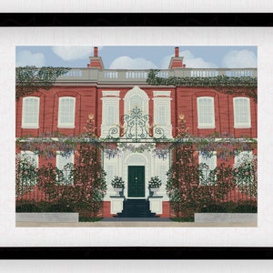 Regency Ton Historical Fiction Art Print | Family Manor Poster | Spill the Tea Wall Art