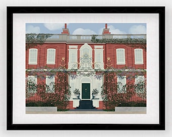 Regency Ton Historical Fiction Art Print | Family Manor Poster | Spill the Tea Wall Art