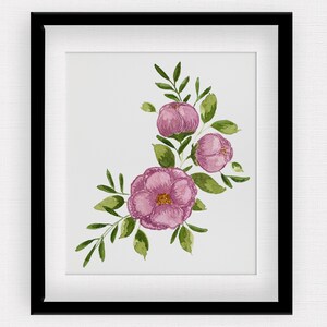 Tree Peony Art Print | Pink Florals | Wall Art