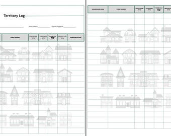 JW Territory Log-house to house/phone/letter writing