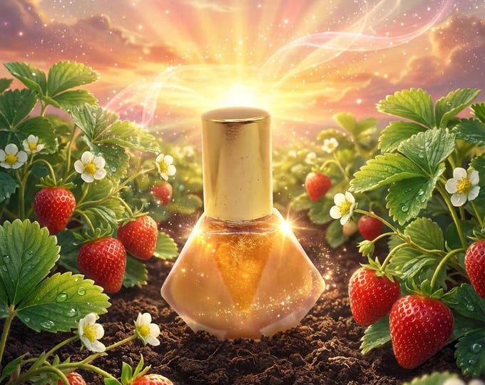 Magical Sunrise Perfume, Strawberry Bergamot Pink Sugar Scent