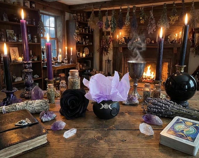 Crystal Confetti Cauldron: Witchy Surprise Scoop