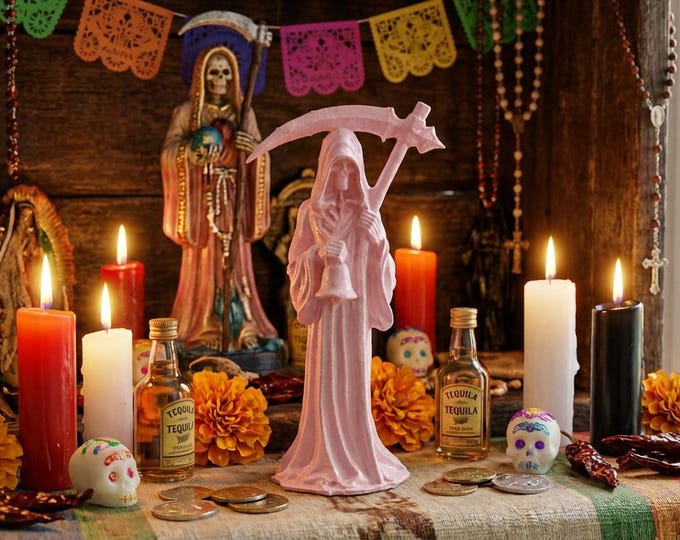 Santa Muerte, Santa Muerte Figure, Pocket Santa Muerte