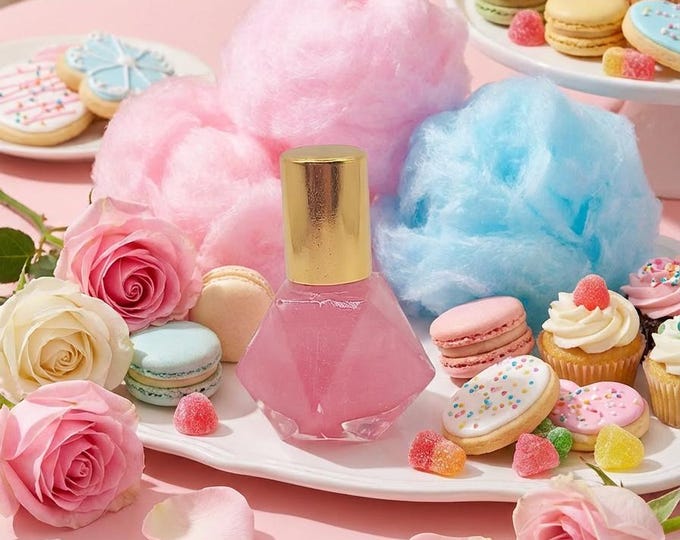 Sweet Rose Carnival Perfume, Cotton Candy, Rose, Pink Sugar Scent