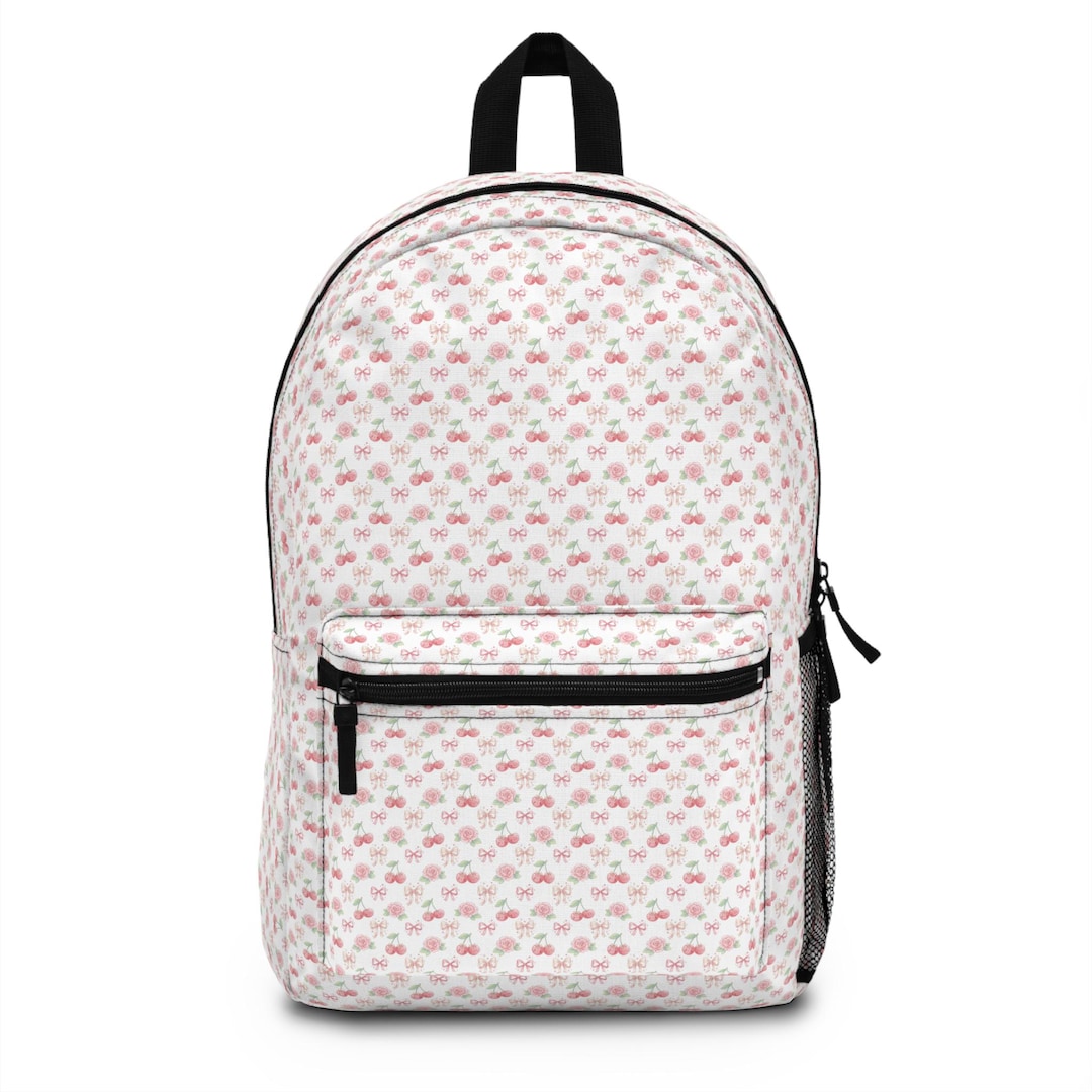Tiny Pink Roses Pattern Backpack | Floral All-over Print - Etsy
