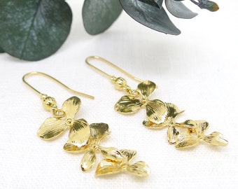 Boucles d'oreilles Orchidée - Tendance bijoux fleuris