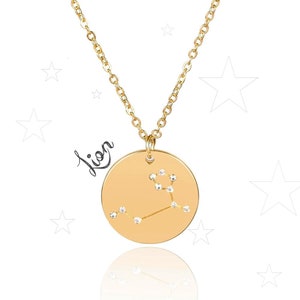 Leo Constellation Necklace in Gold Stainless Steel - Astro Trend