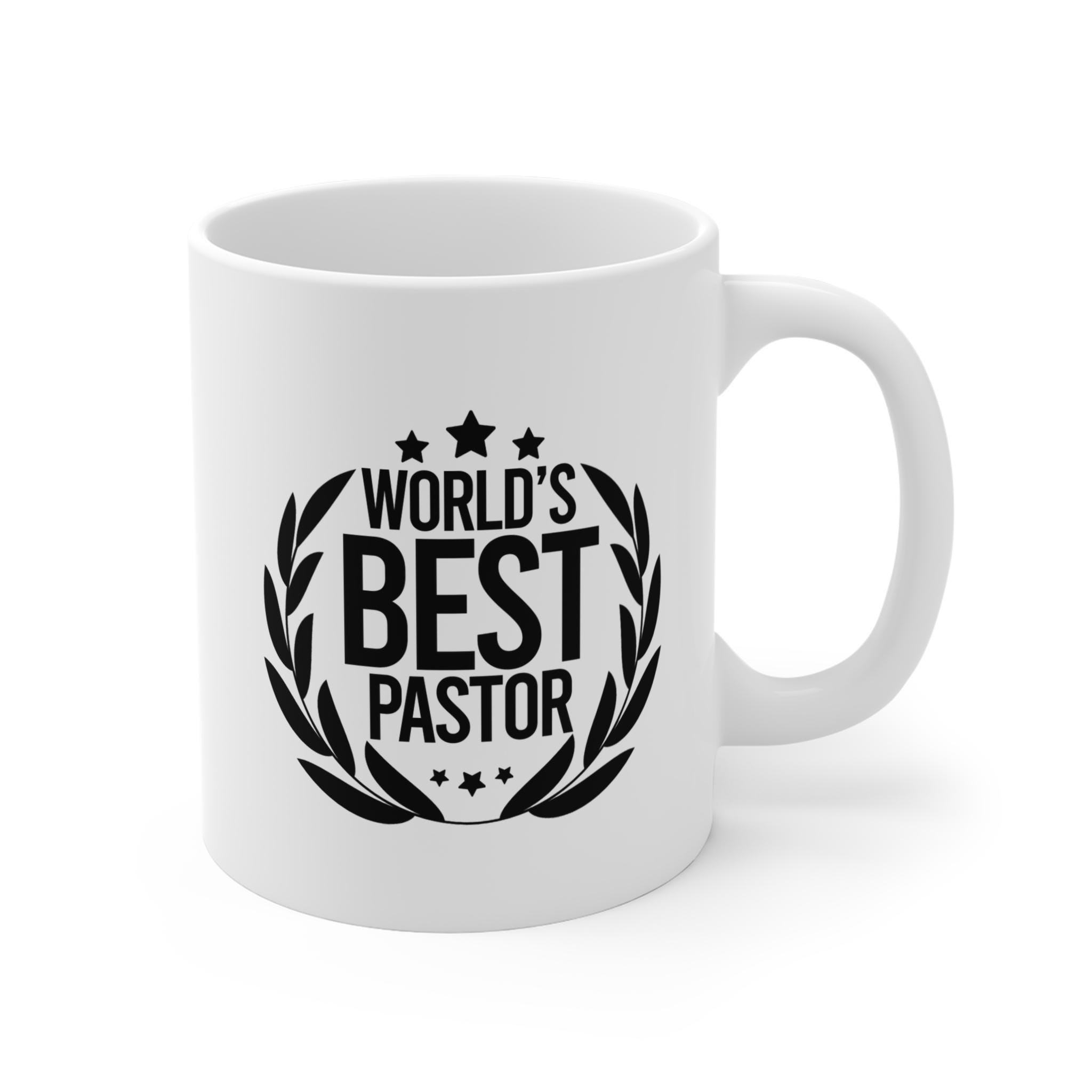 World's Best Pastor Ceramic Mug - A Thoughtful Gift to Honor Spiritual Leadership