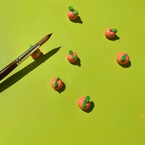 Orange Paint Brush Holder Calligraphy Painting Apple Pencil Pens image 3