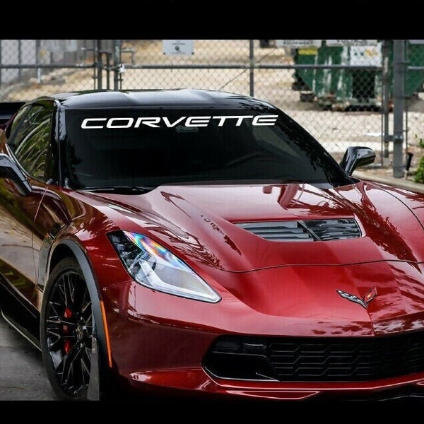 Corvette windshield Banner 2 inches Height x 40 inches Wide...STUNNING!!