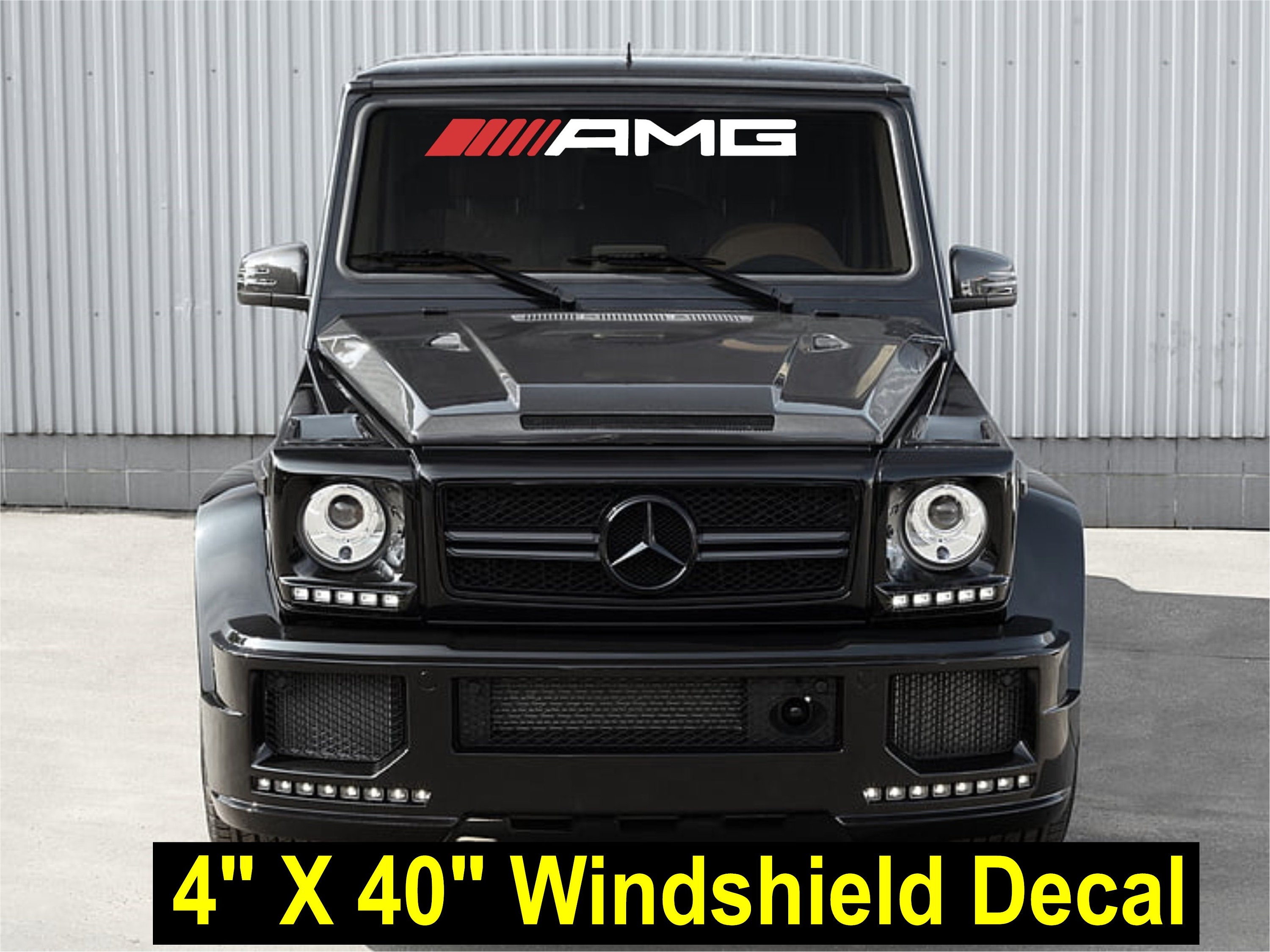 Free Shipping !! AMG 2 color high quality windshield decal LOOKS GREAT!!
